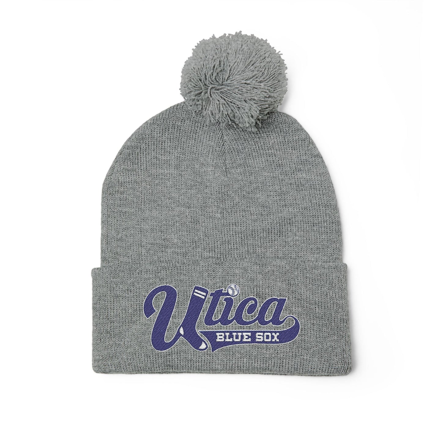 Pom-Pom Knit Cap (Embroidery)